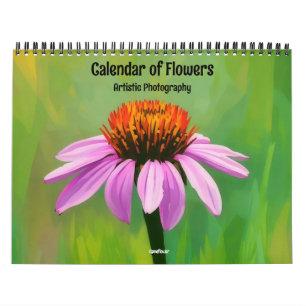 Artistisk fotografi av blommor kalender