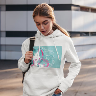 Artistisk kvinnlig illustration t shirt