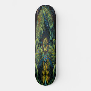 Artistiska grodor av Skateboard Girly 3 Grönt