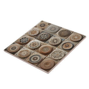 Artistiska handgjorda panelformgivningar kakelplatta