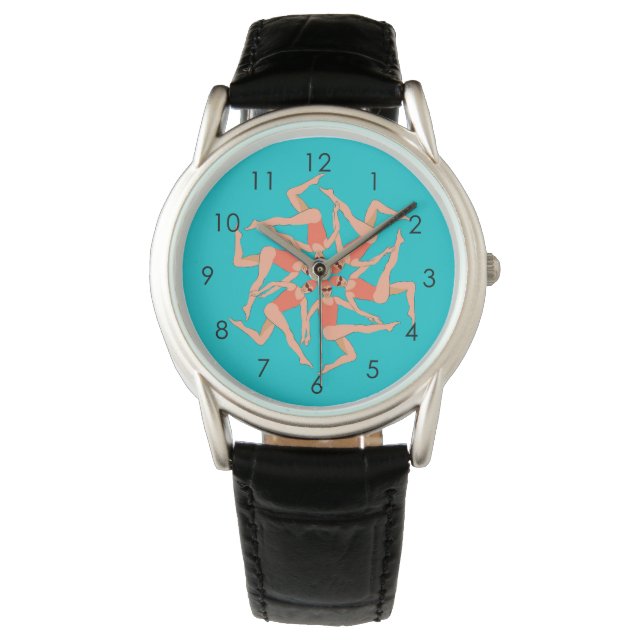 Artistiska simmare - synkroniserad simning armbandsur (Framsida)