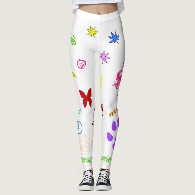 Artistiska trycksaker leggings (Framsida)