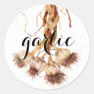 Artistiskt designade krydd- och örtetiketter! runt klistermärke