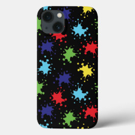 Artistpaletter målar stänk