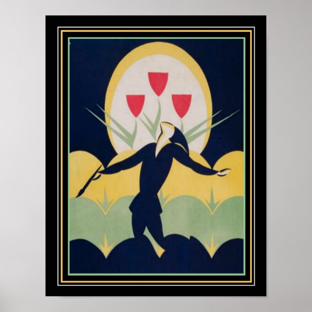"Artists applåder" Deco Print ca 1926 11x14 Poster (Framsidan)