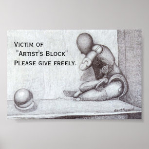 "Artists block" Mini-Poster Poster