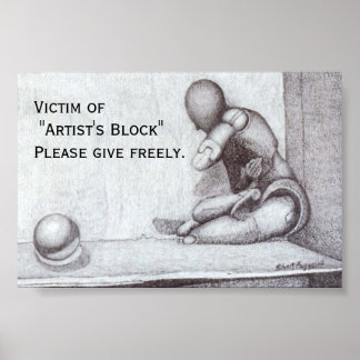 "Artists block" Mini-Poster Poster