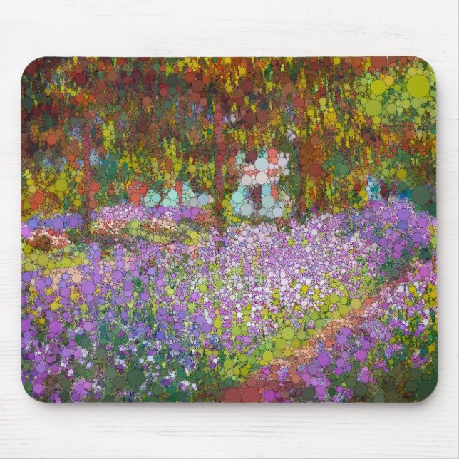 Artists Garden at Giverny av After Claude Monet Musmatta (Framsidan)