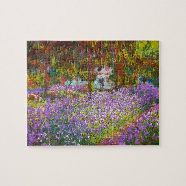 Artists Garden at Giverny av After Claude Monet Pussel (Horisontell)