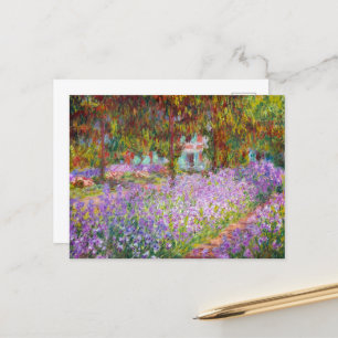 Artists Garden at Giverny av Claude Monet Helg Vykort
