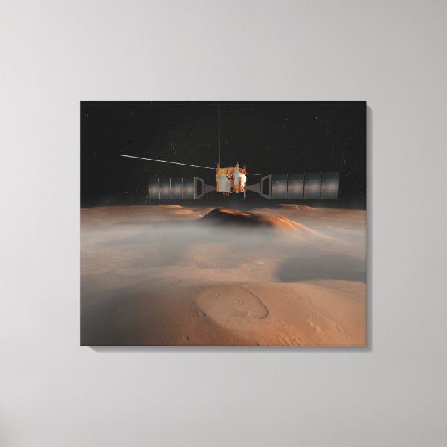 Artists idé om Mars Express-rymdfarkoster Canvastryck (Framsida)