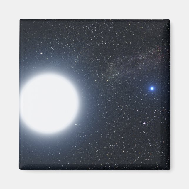 Artists idé som visar binära stjärnsystem magnet (Framsidan)