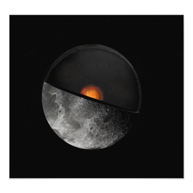 Artists idé som visar en möjlig inre kärna fototryck (Framsidan)