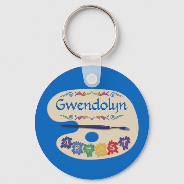 Artists Palette Nyckelring (Framsida)