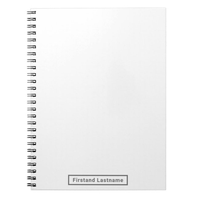 Artists Personlig Blank Slate Anteckningsbok (Framsidan)