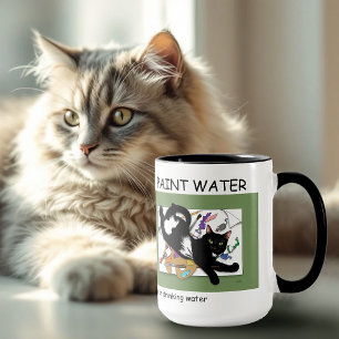 Artists svarta katt mugg