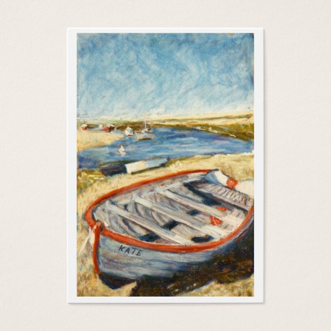 Artists Trading Card, Open Edition, Norfolk Dinghy Visitkort (Framsidan)