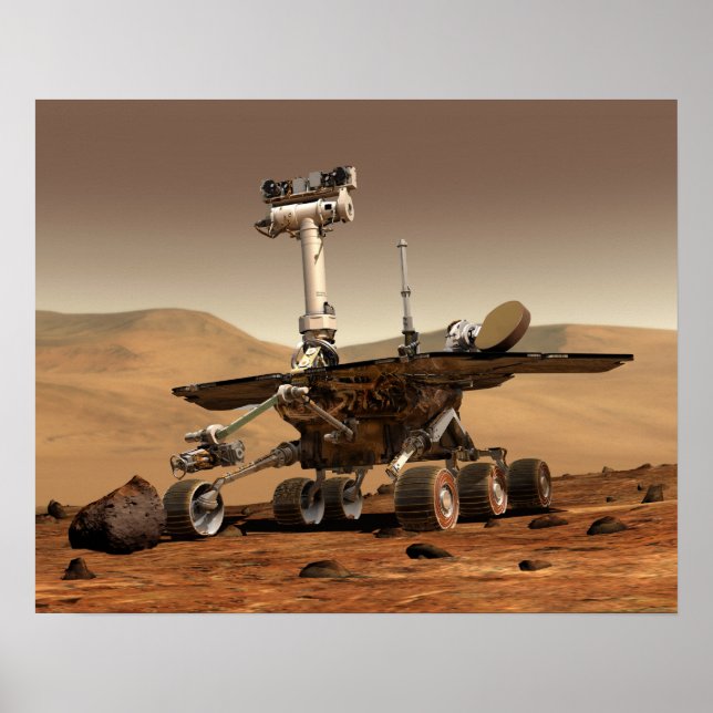 Artists utgivning av Mars Rover Poster (Framsidan)