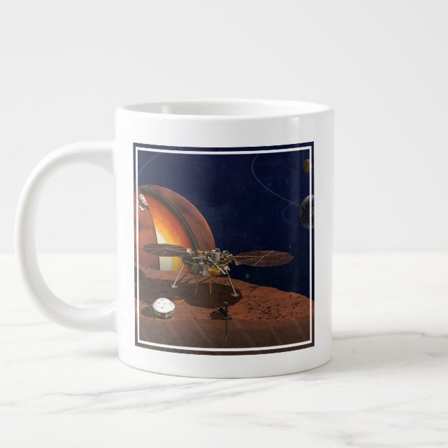 Artists utlämning av insight Lander. Jumbo Mugg (Vänster)