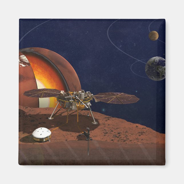 Artists utlämning av insight Lander. Magnet (Framsidan)