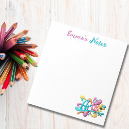 Artistskripttypografi,Färgfull, modern, Snyggt Anteckningsblock