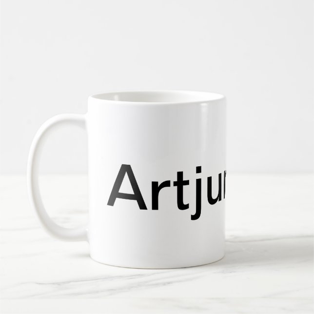 Artjunkhaus Stänk-Art Jeff Hankamer Minimalist Kaffemugg (Vänster)