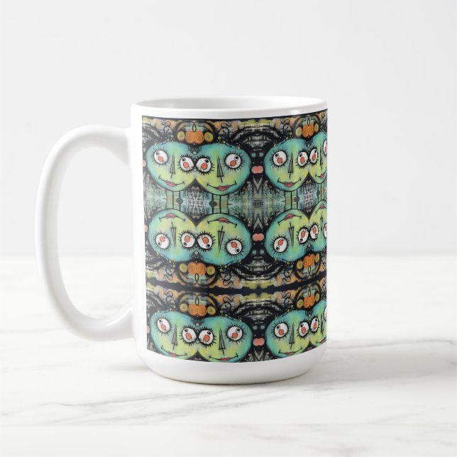 ArtLady 10 Charmerande och slitna Kaffemugg (Vänster)
