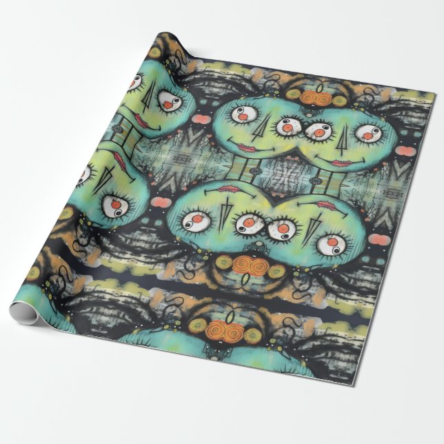 ArtLady 10 Charming och bedrövad Presentpapper (Utrullad)