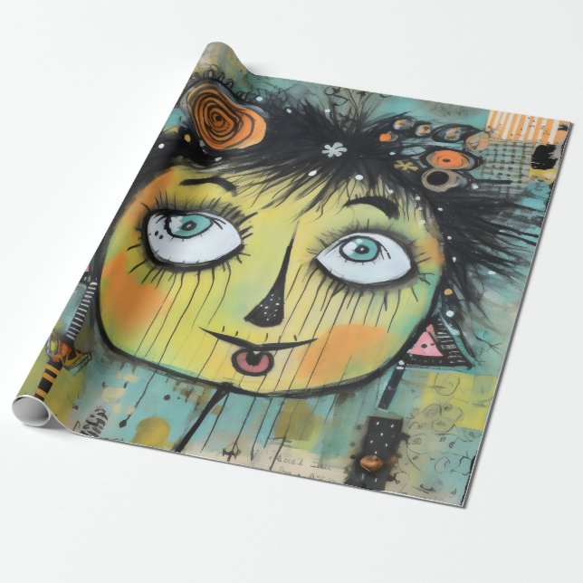 ArtLady 11 Charmerande och slitna Presentpapper (Utrullad)