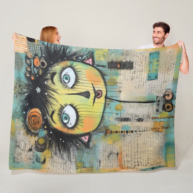 ArtLady 11 Charming och bedrövad Fleecefilt (På plats)