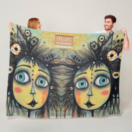 ArtLady 12 Charmerande och slitna Fleecefilt