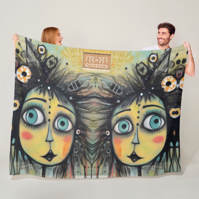 ArtLady 12 Charmerande och slitna Fleecefilt (På plats)