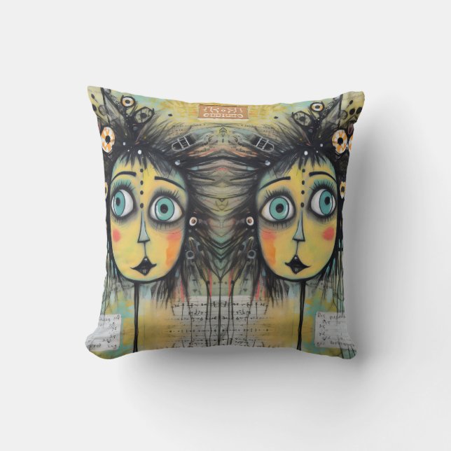 ArtLady 12 Charmerande och slitna Kudde (Framsida)