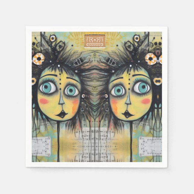 ArtLady 12 Charmerande och slitna Pappersservett (Framsidan)