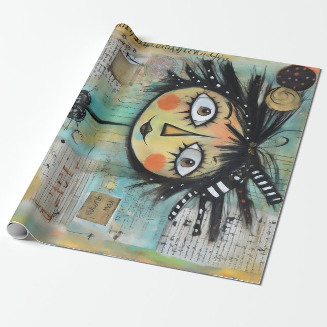 ArtLady 14 Charming och bedrövad Presentpapper (Utrullad)