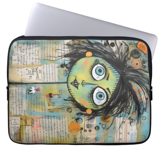 ArtLady 15 Charmerande och slitna Laptop Fodral (Framsidan)