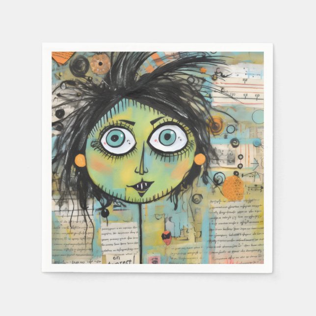 ArtLady 15 Charming och bedrövad Pappersservett (Framsidan)