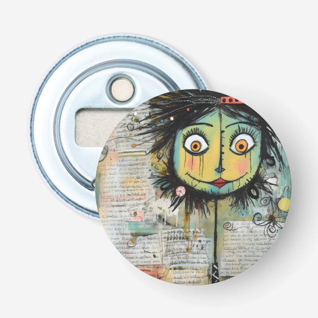 ArtLady 16 Charming och bedrövad Flasköppnare (Framsidan)