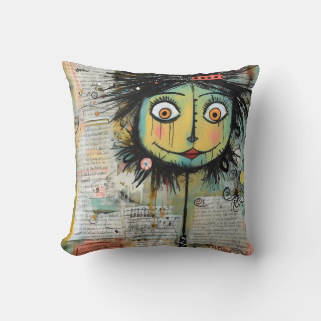 ArtLady 16 Charming och bedrövad Kudde (Framsida)