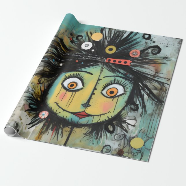 ArtLady 16 Charming och bedrövad Presentpapper (Utrullad)