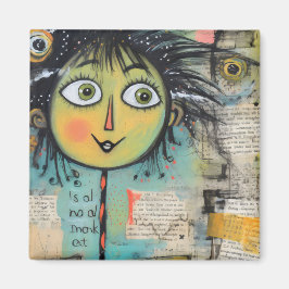 ArtLady 17 Charmig och slitna Magnet