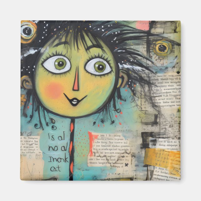 ArtLady 17 Charmig och slitna Magnet (Framsidan)