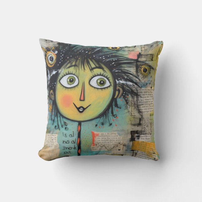 ArtLady 17 Charming och bedrövad Kudde (Framsida)