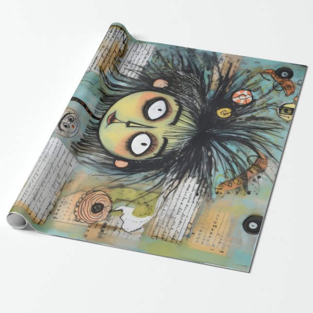 ArtLady 18 Charming och bedrövad Presentpapper (Utrullad)