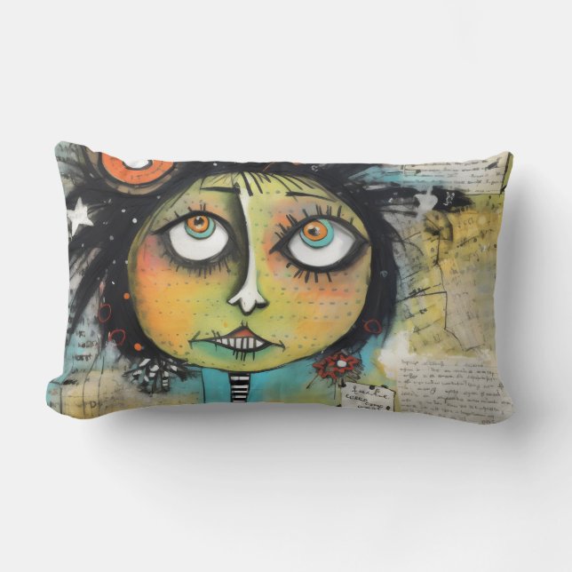ArtLady 19 Charmig och slitna Lumbarkudde (Framsida)