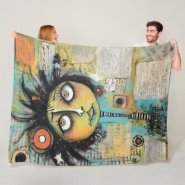 ArtLady 19 Charming och bedrövad Fleecefilt