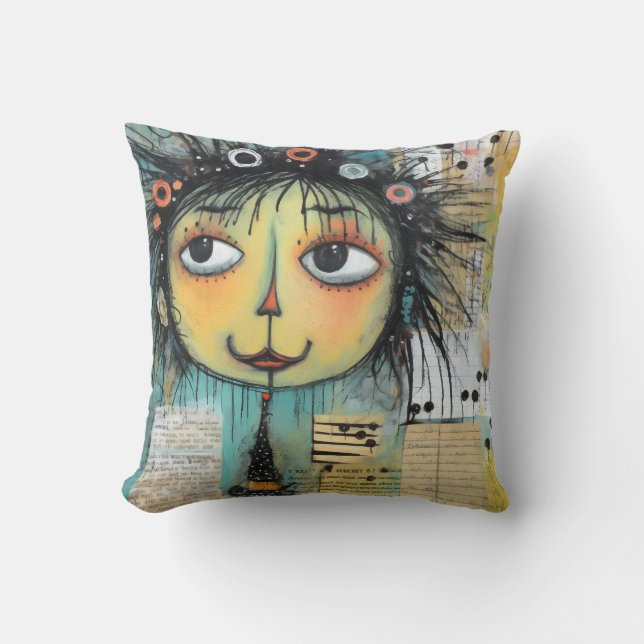 ArtLady 1 Charmig och förfallen Kudde (Framsida)