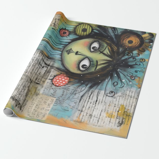 ArtLady 20 Charmerande och slitna Presentpapper (Utrullad)