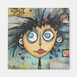 ArtLady 21 Charmerande och slitna Magnet