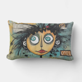 ArtLady 21 Charming och bedrövad Lumbarkudde
